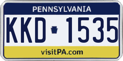 PA license plate KKD1535
