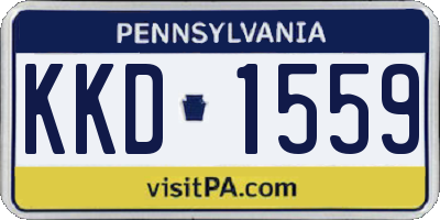 PA license plate KKD1559