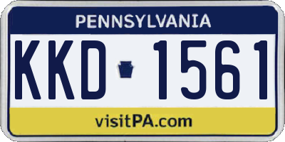PA license plate KKD1561
