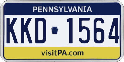 PA license plate KKD1564