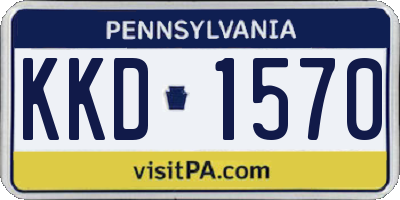 PA license plate KKD1570