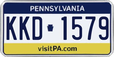 PA license plate KKD1579