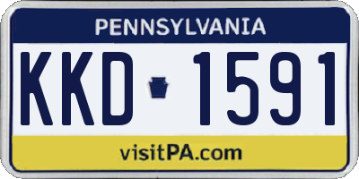 PA license plate KKD1591