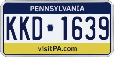 PA license plate KKD1639