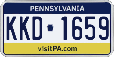 PA license plate KKD1659