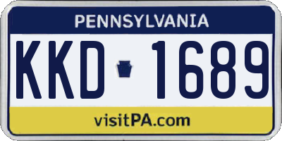 PA license plate KKD1689