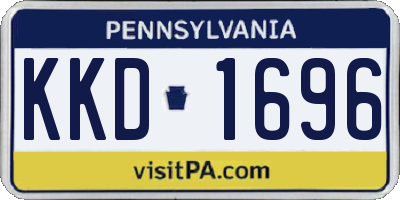 PA license plate KKD1696