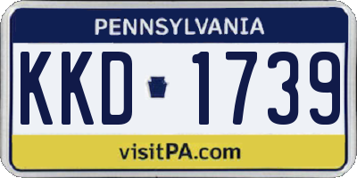 PA license plate KKD1739