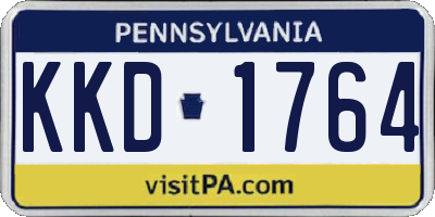PA license plate KKD1764