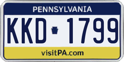 PA license plate KKD1799