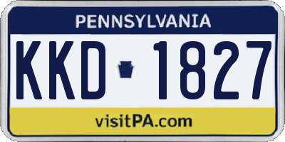 PA license plate KKD1827