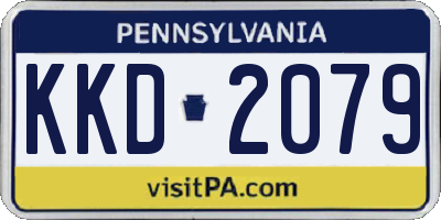 PA license plate KKD2079