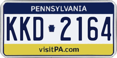 PA license plate KKD2164