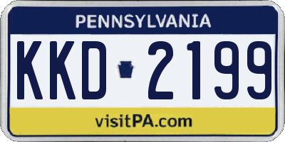 PA license plate KKD2199