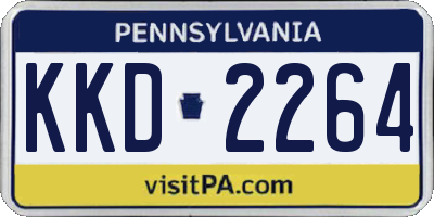 PA license plate KKD2264