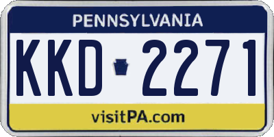PA license plate KKD2271