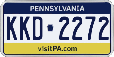 PA license plate KKD2272
