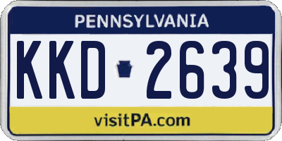 PA license plate KKD2639