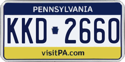 PA license plate KKD2660