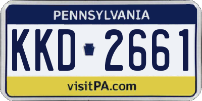 PA license plate KKD2661