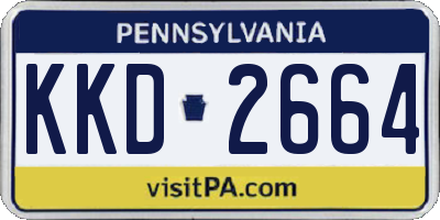 PA license plate KKD2664