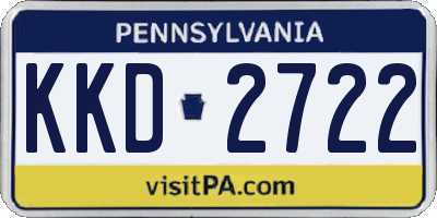 PA license plate KKD2722