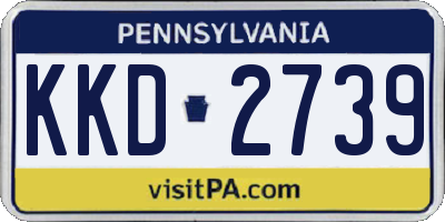 PA license plate KKD2739