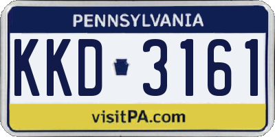 PA license plate KKD3161