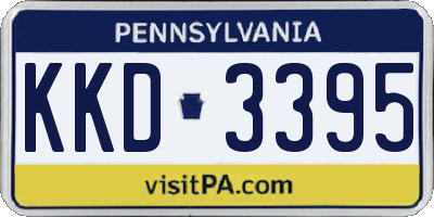 PA license plate KKD3395
