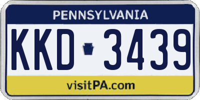 PA license plate KKD3439