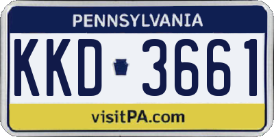 PA license plate KKD3661
