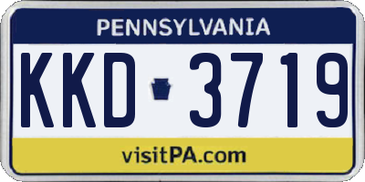PA license plate KKD3719