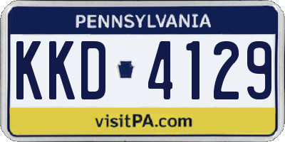 PA license plate KKD4129