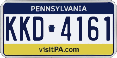 PA license plate KKD4161