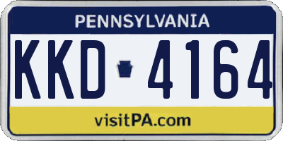 PA license plate KKD4164