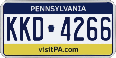 PA license plate KKD4266