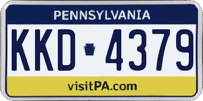 PA license plate KKD4379