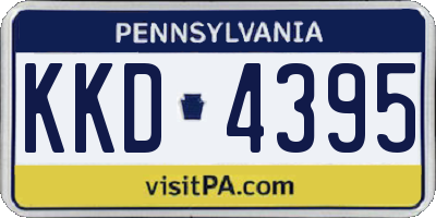 PA license plate KKD4395