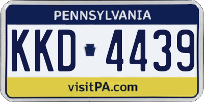 PA license plate KKD4439