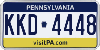 PA license plate KKD4448