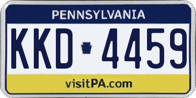 PA license plate KKD4459