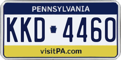 PA license plate KKD4460