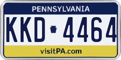 PA license plate KKD4464
