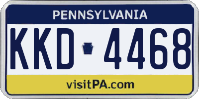PA license plate KKD4468