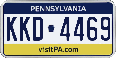 PA license plate KKD4469