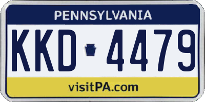 PA license plate KKD4479
