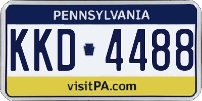 PA license plate KKD4488