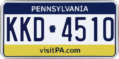 PA license plate KKD4510