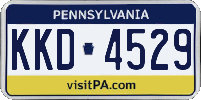 PA license plate KKD4529