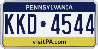 PA license plate KKD4544